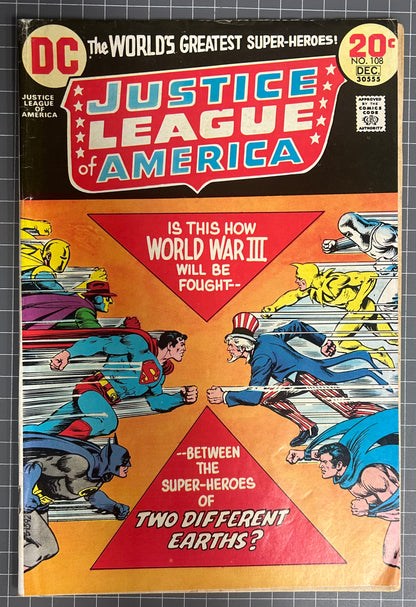 JUSTICE LEAGUE OF AMERICA #108 [DC COMICS] DIRECT 1973 FN