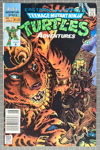 TEENAGE MUTANT NINJA TURTLES ADVENTURES #33 [ARCHIE] NEWSSTAND COMIC 1992 FN