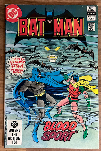 BATMAN #346 [DC COMICS] DIRECT 1982 VF-