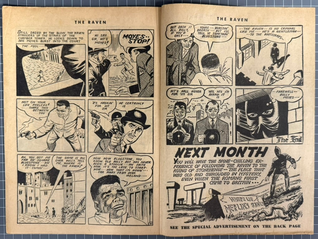 THE RAVEN #5 [YOUNG'S MERCHANDISING CO.] AUSTRALIAN *PAUL WHEELAHAN* COMIC 1962