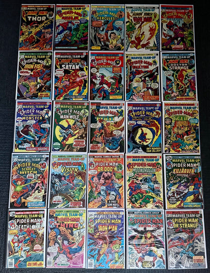 🔑 MARVEL TEAM-UP #1-150 + ANNUALS #1-7 COMPLETE SERIES 1972