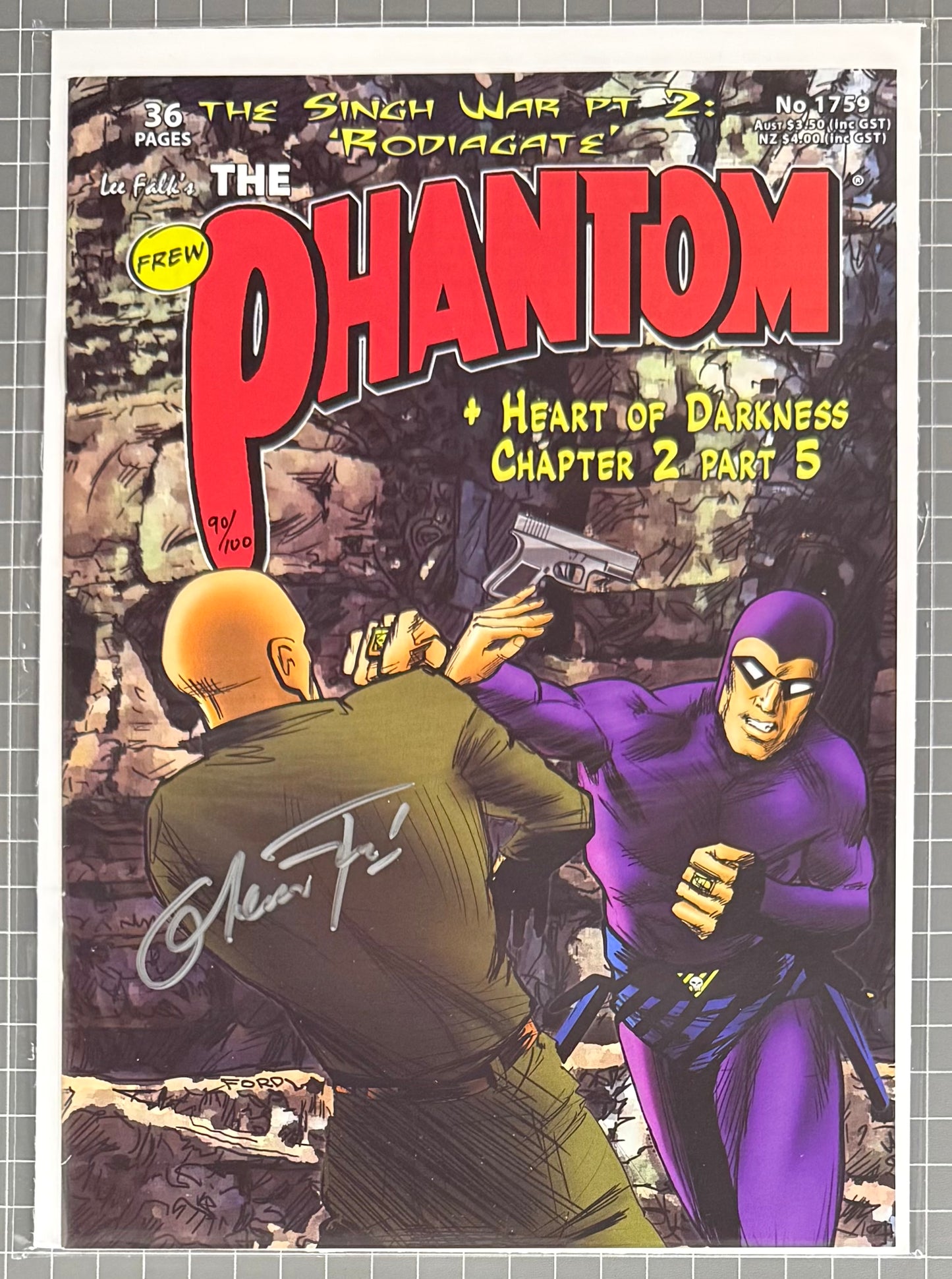 THE PHANTOM #1759 [FREW] ***SIGNED & LIMITED*** AUSTRALIAN COMIC 2016 NM