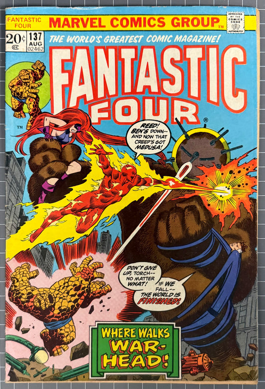 FANTASTIC FOUR #137 [MARVEL COMICS] 1973 FN/VF