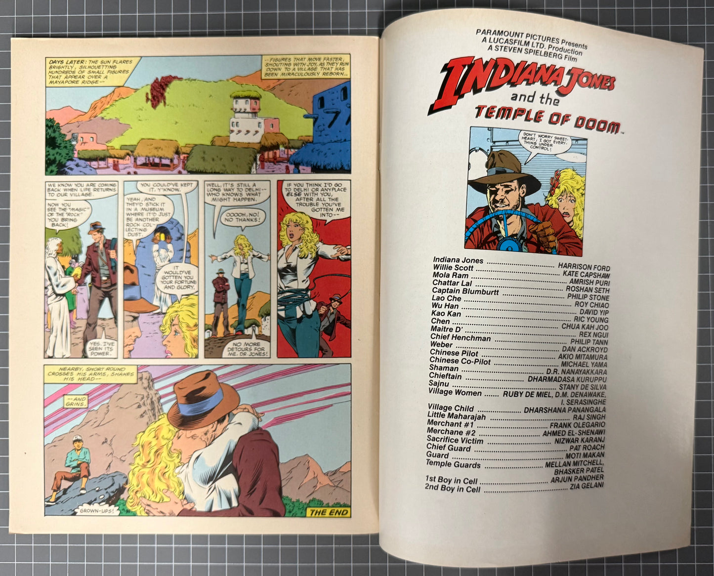 MARVEL SUPER SPECIAL #30: INDIANA JONES AND THE TEMPLE OF DOOM MAGAZINE 1984 FN/VF