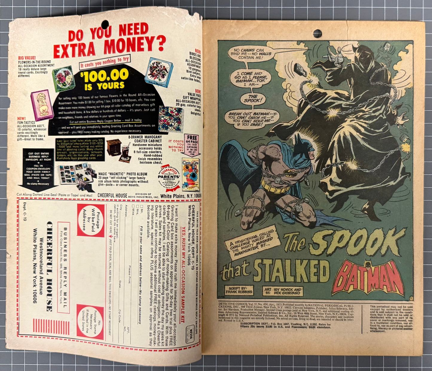 DETECTIVE COMICS #434 [DC COMICS] 1973 GD-