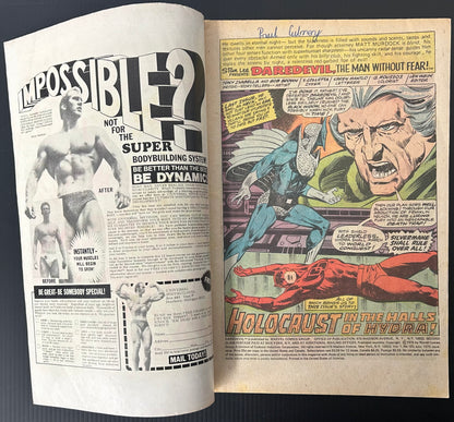 🔑 DAREDEVIL #123 [MARVEL COMICS] DIRECT 1975 VG-