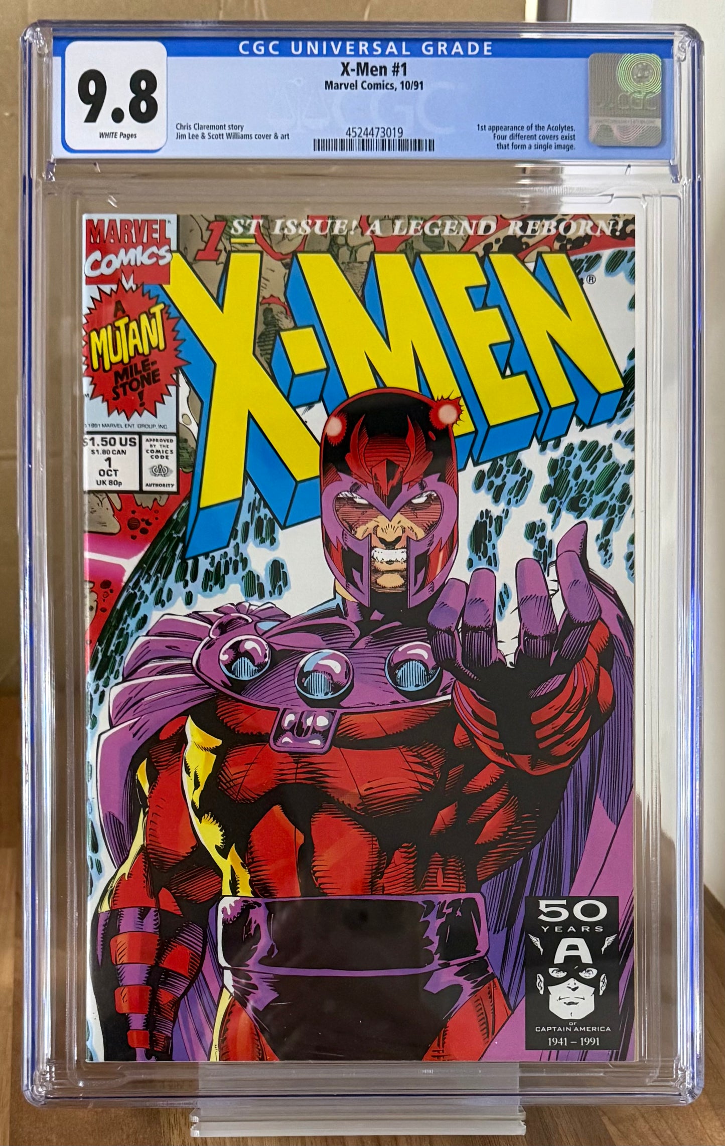 🔑 X-MEN #1 (COVER D) CGC 9.8 [MARVEL COMICS] DIRECT *1ST APP. ACOLYTES* 1991
