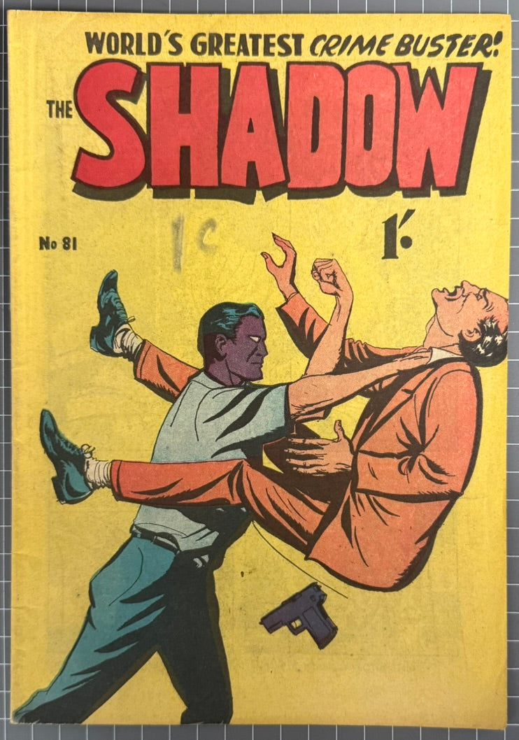 THE SHADOW #81 [TRICHO] AUSTRALIAN PRE-DECIMAL COMIC 1961