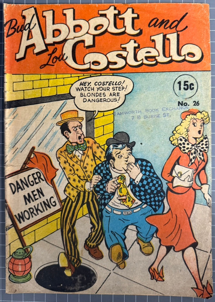 BUD ABBOTT AND LOU COSTELLO #26 (PAGE PUBLICATIONS) AUSTRALIAN COMIC 1971