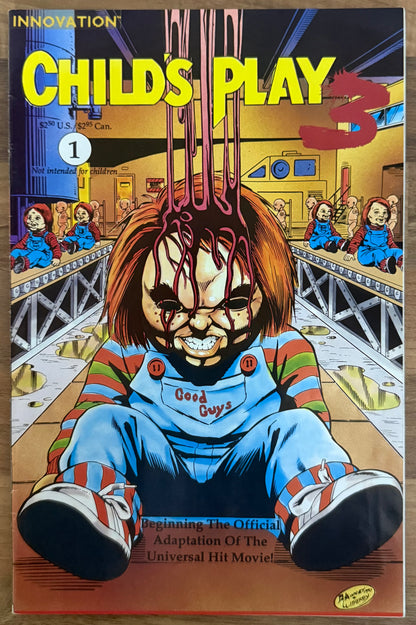 CHILD'S PLAY 3 COMPLETE SET #1, 2, 3 [INNOVATION] COMIC LOT 1992 HIGH GRADE