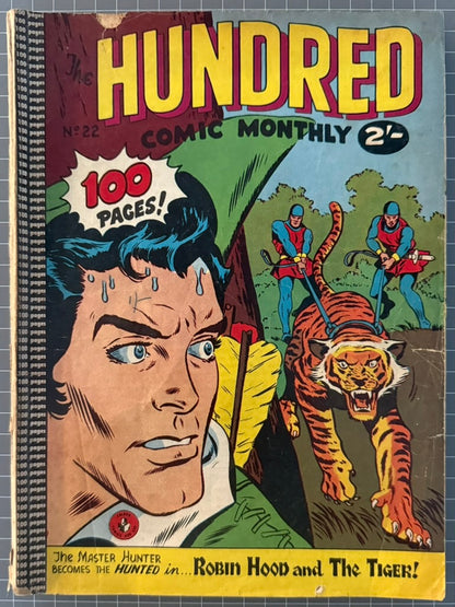 🔑 HUNDRED COMIC MONTHLY #22 [COLOUR COMICS] AUSTRALIAN DC 1958
