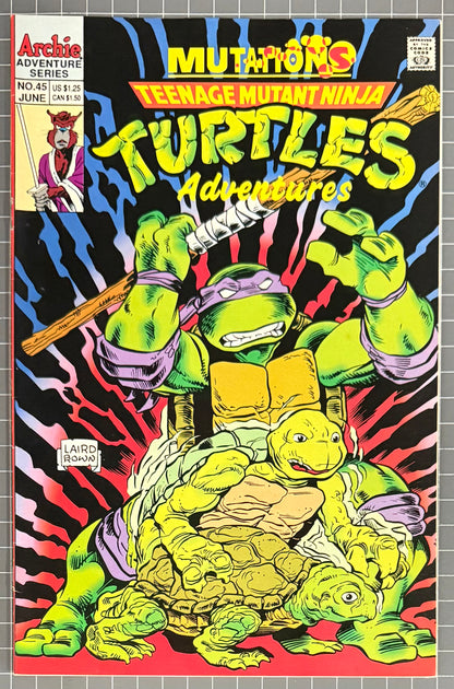 TEENAGE MUTANT NINJA TURTLES ADVENTURES #45 [ARCHIE] DIRECT COMIC 1993 FN/VF