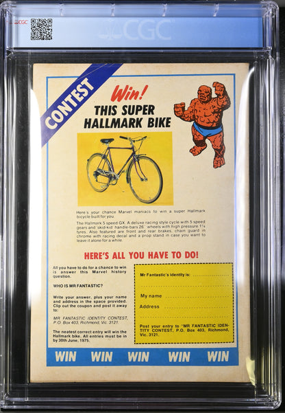 🔑 FANTASTIC FOUR #1 + POSTER CGC 5.0 [NEWTON COMICS] AUSTRALIAN MARVEL 1975