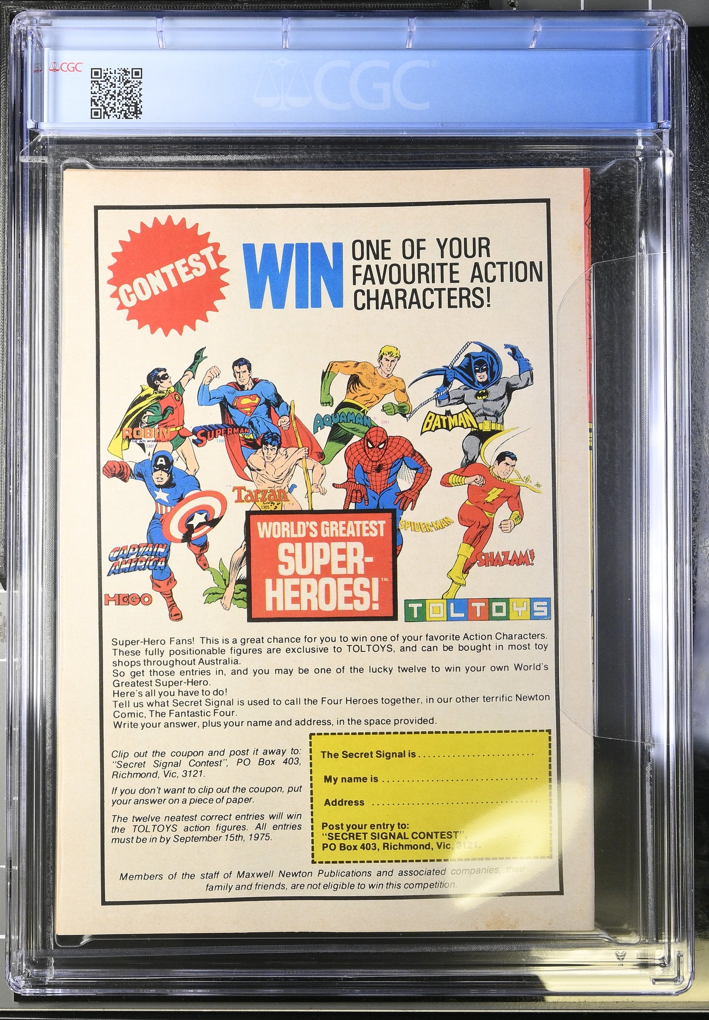 🔑 THE AMAZING SPIDER-MAN #5 CGC 8.0 + POSTER [NEWTON COMICS] AUSTRALIAN MARVEL 1975