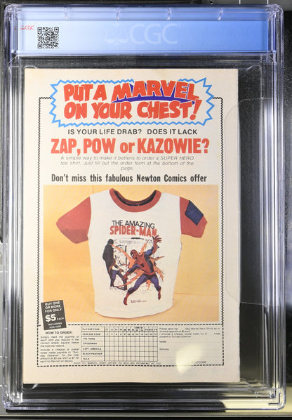 🔑 THE AMAZING SPIDER-MAN #13 CGC 6.0 + POSTER [NEWTON COMICS] AUSTRALIAN 1975
