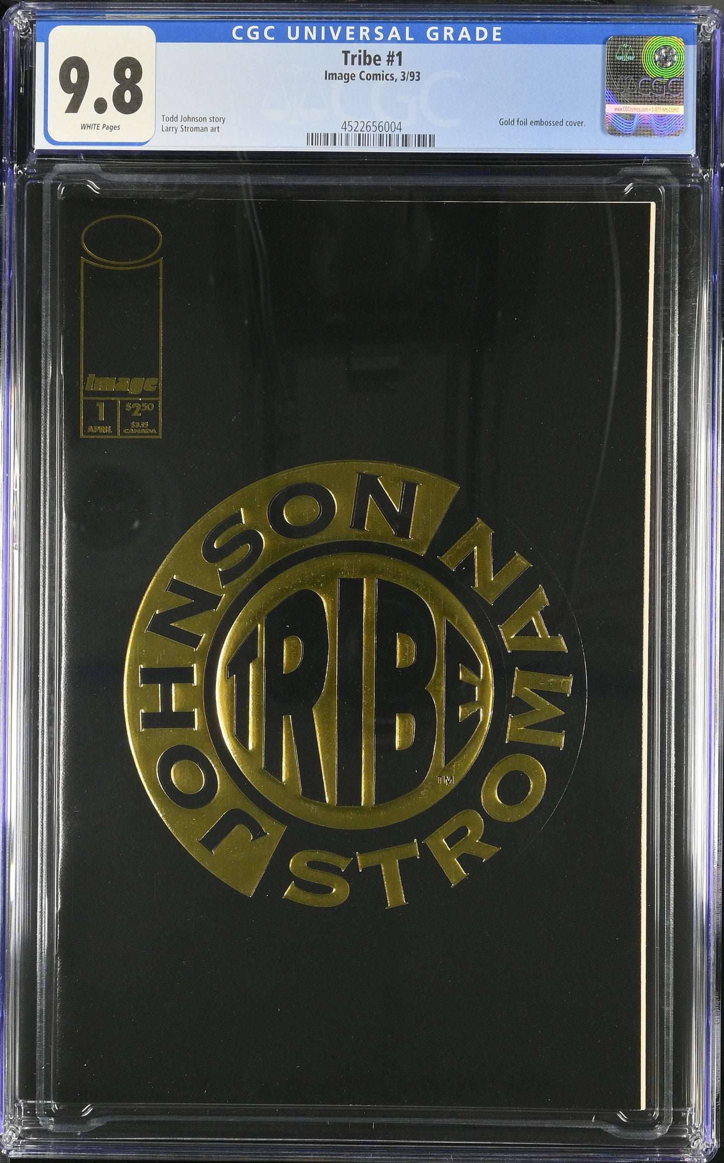 TRIBE #1 ***CGC 9.8*** [IMAGE COMICS] ~ WHITE PAGES/GOLD FOIL EMBOSSED ~ 1993