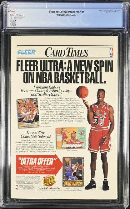 🔑 VENOM: LETHAL PROTECTOR #1 CGC 9.8 [MARVEL] *MARK BAGLEY* 🔥 COMIC 1993