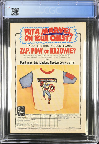 🔑 THE AVENGERS #8 CGC 6.0 + POSTER + SWAP CARD [NEWTON COMICS] AUSTRALIAN MARVEL 1975