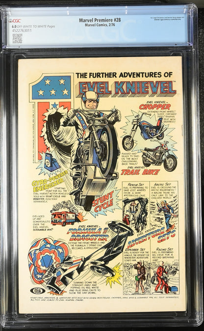 🔑 MARVEL PREMIERE #28 CGC 6.0 [MARVEL] COMIC *1ST TEAM APP. LEGION OF MONSTERS* 1976