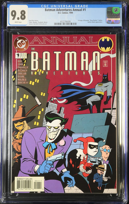 🔑 THE BATMAN ADVENTURES ANNUAL #1 CGC 9.8 [DC] *HARLEY QUINN, JOKER* COMIC 1994