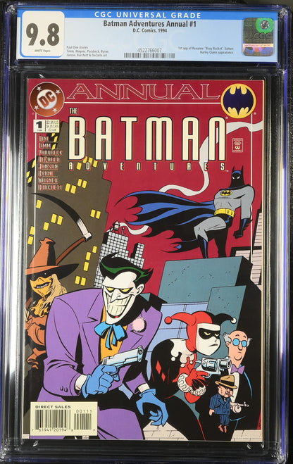 🔑 THE BATMAN ADVENTURES ANNUAL #1 CGC 9.8 [DC] *HARLEY QUINN, JOKER* COMIC 1994