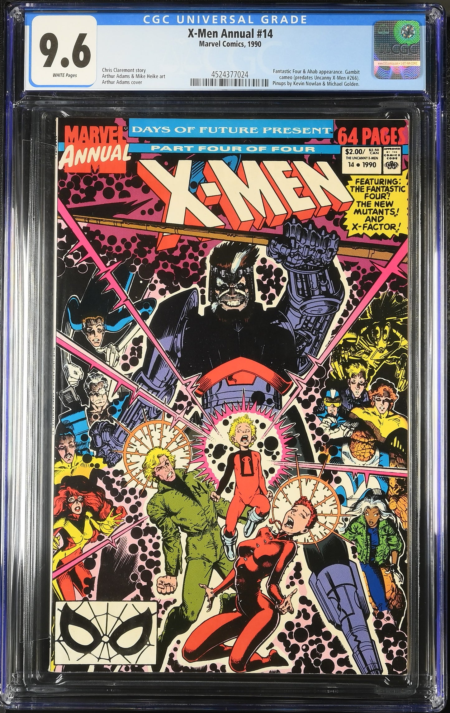 🔑 X-MEN ANNUAL #14 CGC 9.6 [MARVEL] COMIC *1ST CAMEO APP. GAMBIT* 1990