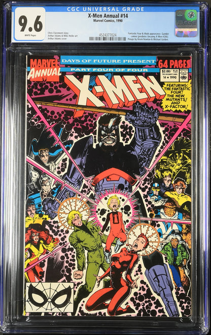🔑 X-MEN ANNUAL #14 CGC 9.6 [MARVEL] COMIC *1ST CAMEO APP. GAMBIT* 1990