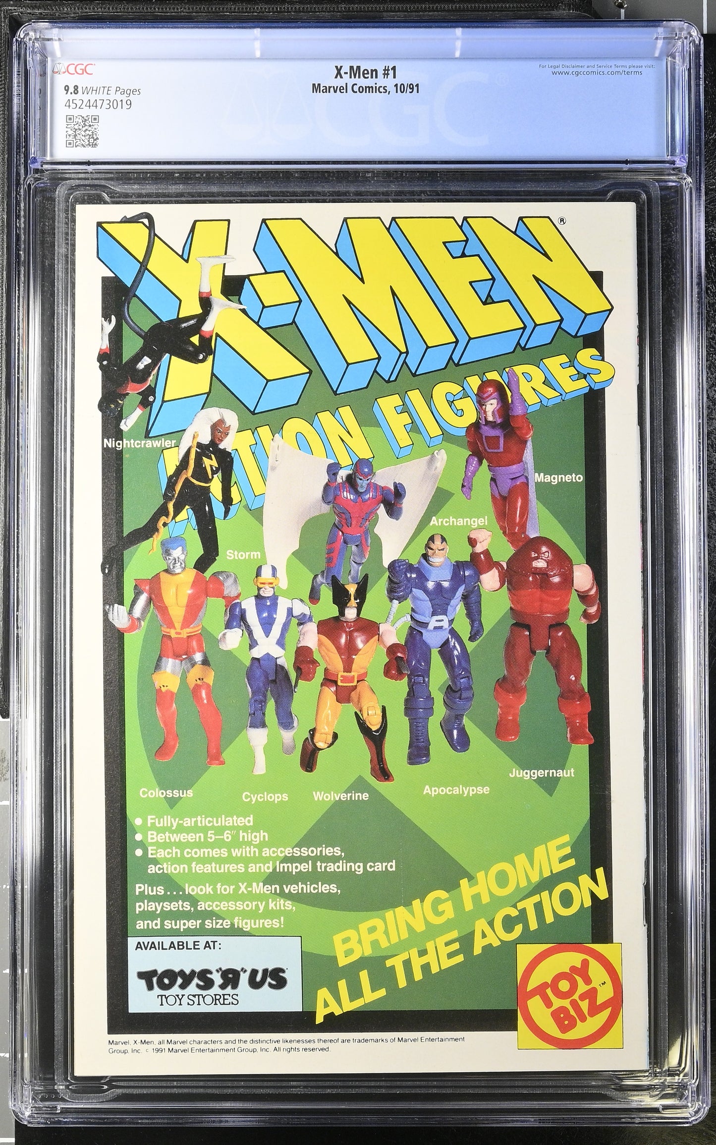 🔑 X-MEN #1 (COVER D) CGC 9.8 [MARVEL COMICS] DIRECT *1ST APP. ACOLYTES* 1991