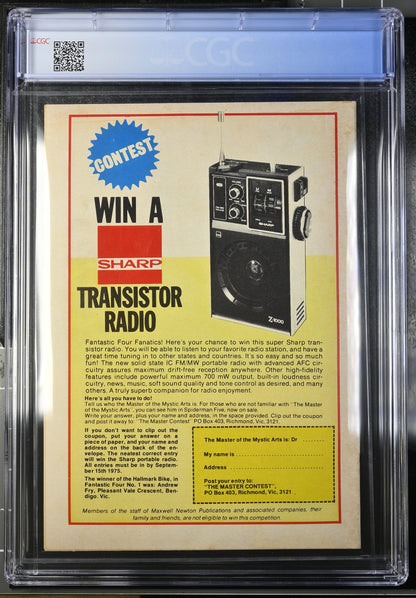 🔑 THE FANTASTIC FOUR #3 (#4) CGC 7.5 + POSTER [NEWTON COMICS] AUSTRALIAN MARVEL 1975