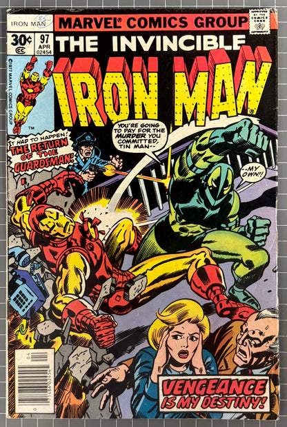 🔑 THE INVINCIBLE IRON MAN #97 [MARVEL COMICS] 1977 VG/FN