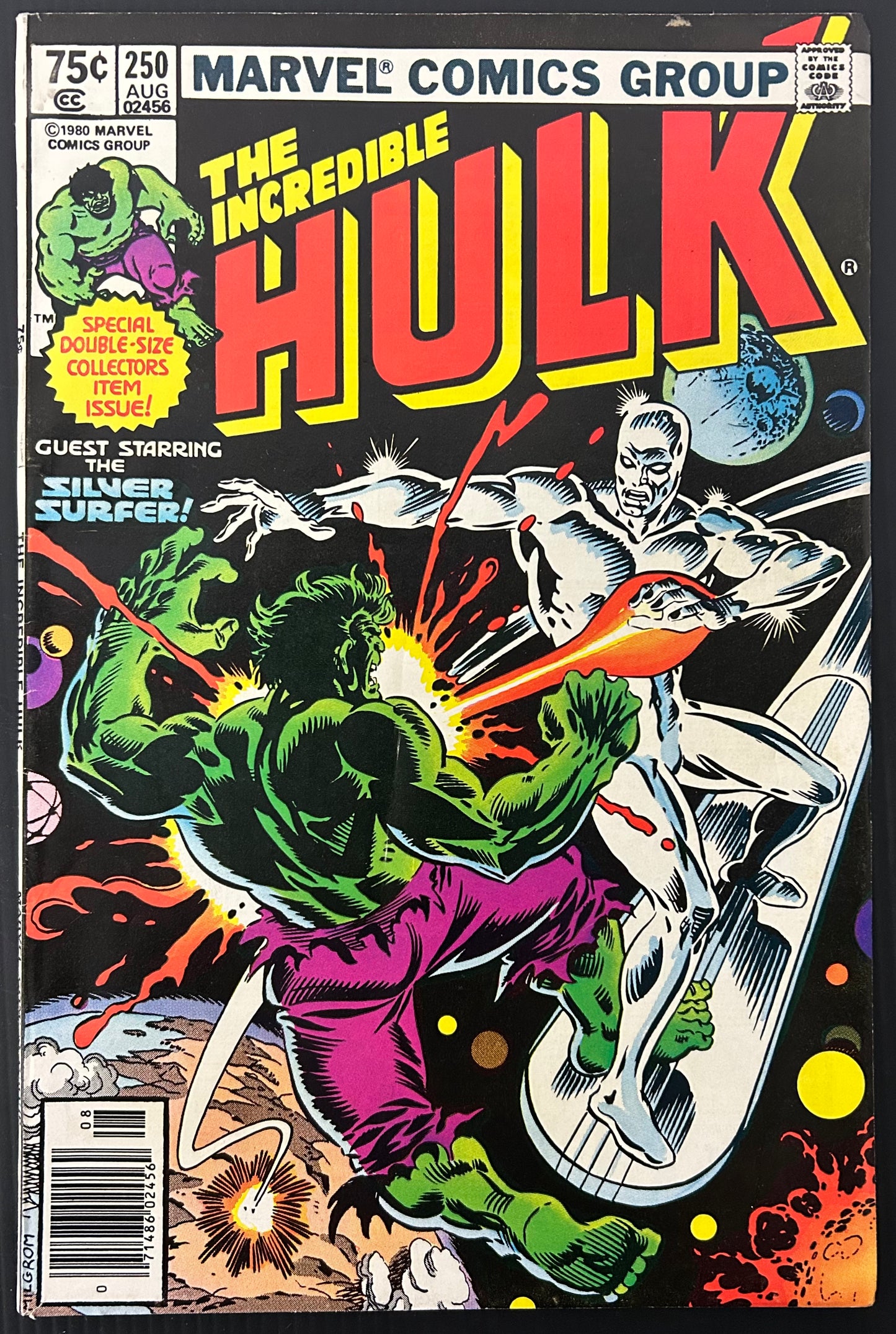🔑 THE INCREDIBLE HULK #250 [MARVEL COMICS] *ANNIVERSARY ISSUE* 1980 FN/VF
