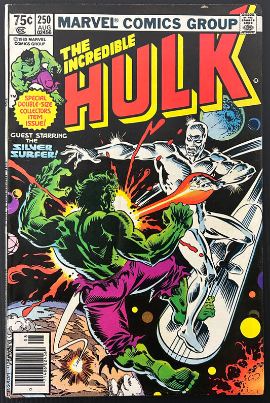 🔑 THE INCREDIBLE HULK #250 [MARVEL COMICS] *ANNIVERSARY ISSUE* 1980 FN/VF