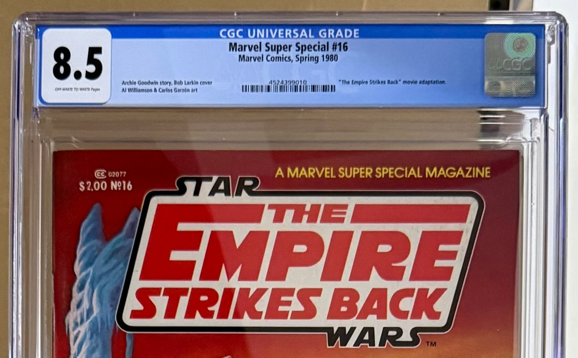 🔑 MARVEL SUPER SPECIAL #16 CGC 8.5 [MARVEL COMICS] *EMPIRE STRIKES BACK* 1980