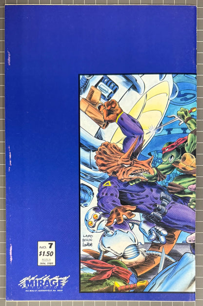🔑 TEENAGE MUTANT NINJA TURTLES #7 (TMNT) [MIRAGE] 2ND PRINT COMIC 1986 FN/VF