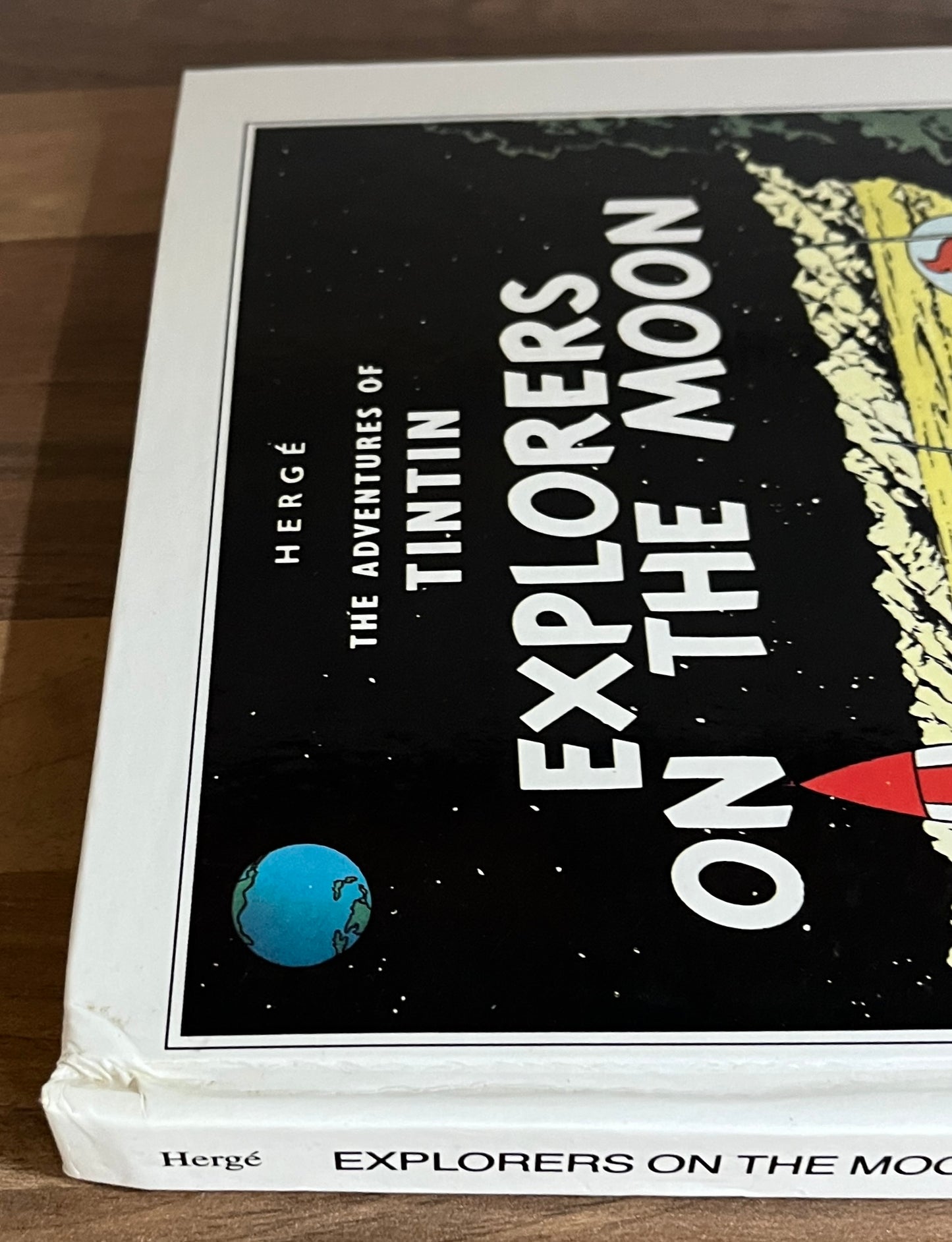 HERGE THE ADVENTURES OF TINTIN EXPLORERS ON THE MOON POP-UP BOOK 1992 1st HC *RARE*