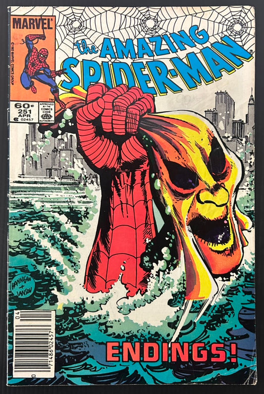 THE AMAZING SPIDER-MAN #251 [MARVEL COMICS] NEWSSTAND 1984 VG-