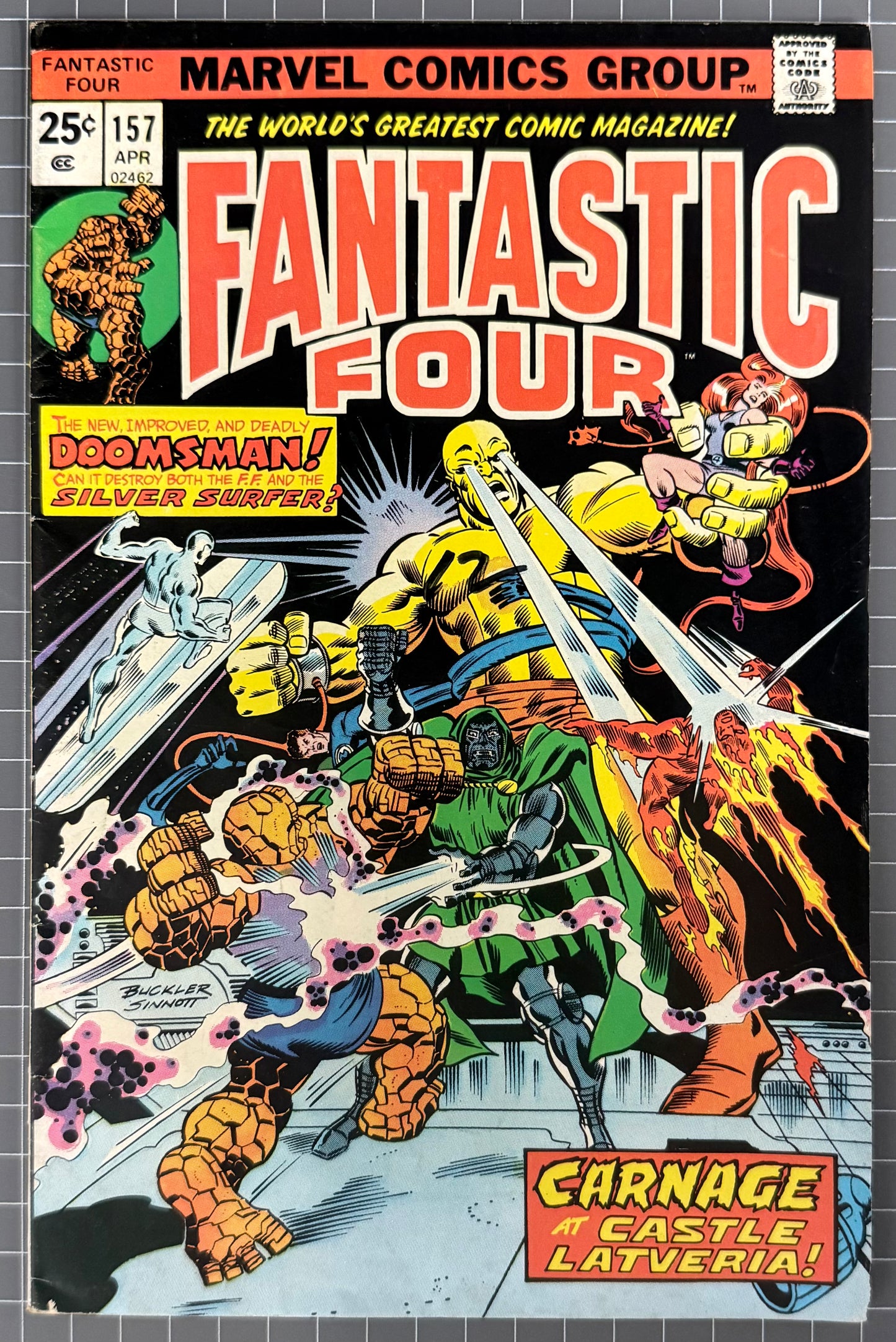 FANTASTIC FOUR #157 [MARVEL COMICS] 1975 FN-