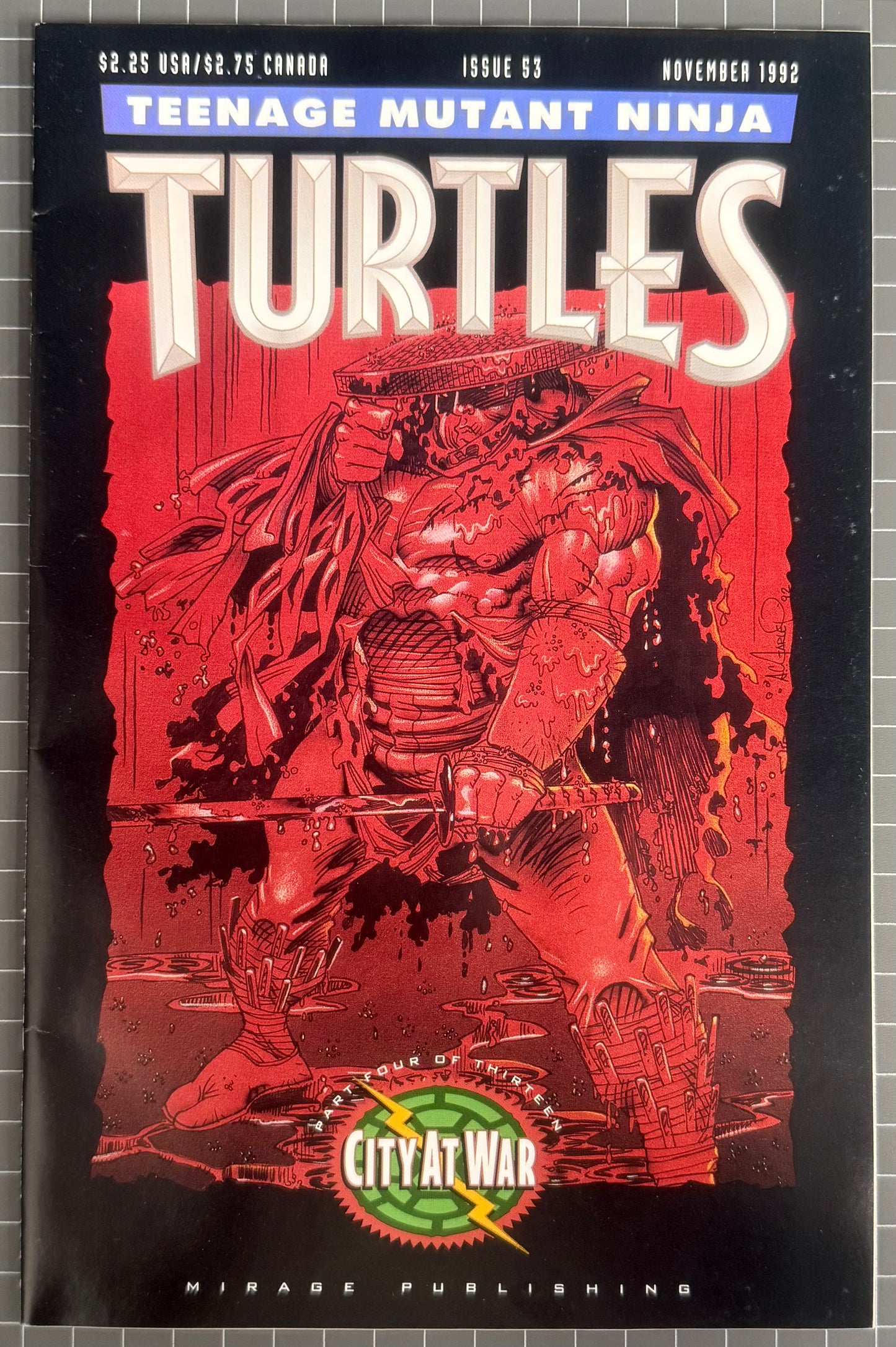 🔑 TEENAGE MUTANT NINJA TURTLES #53 (TMNT) [MIRAGE] COMIC 1992 FN/VF