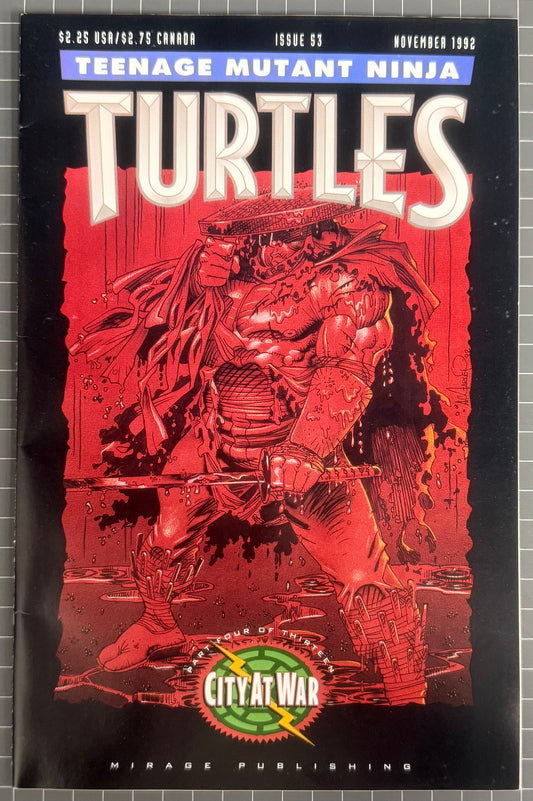 🔑 TEENAGE MUTANT NINJA TURTLES #53 (TMNT) [MIRAGE] COMIC 1992 FN/VF