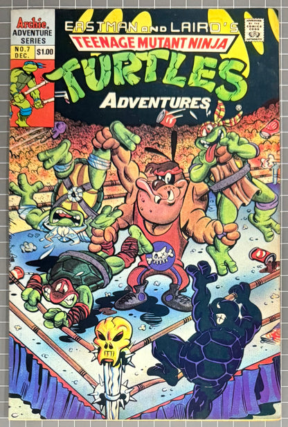 TEENAGE MUTANT NINJA TURTLES ADVENTURES #7 [ARCHIE] COMIC 1989 VG/FN