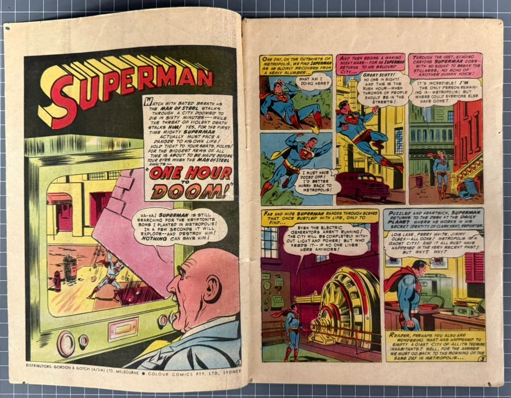 SUPERMAN #109 [COLOUR COMICS] AUSTRALIAN PRE-DECIMAL *SCARCE* 1956