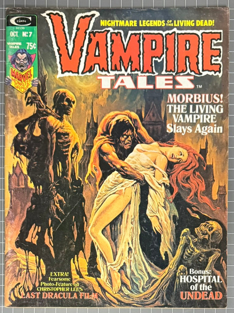VAMPIRE TALES #7 [MARVEL] HORROR MAGAZINE 1974 FN-