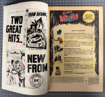 BATMAN #233 [DC COMICS] *GIANT EDITION* 1971 FN-