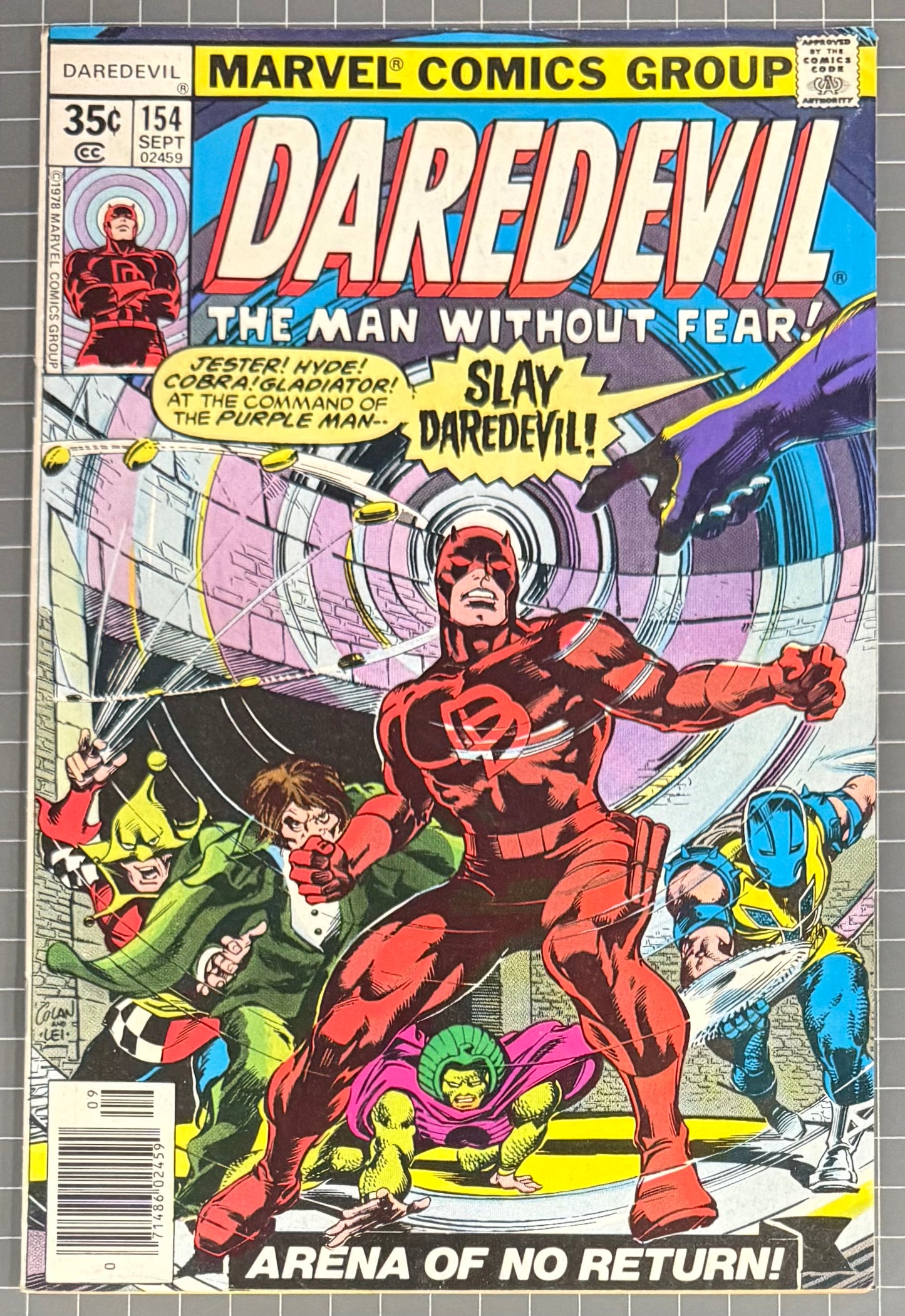 DAREDEVIL #154 [MARVEL COMICS] NEWSSTAND 1978 FN/VF