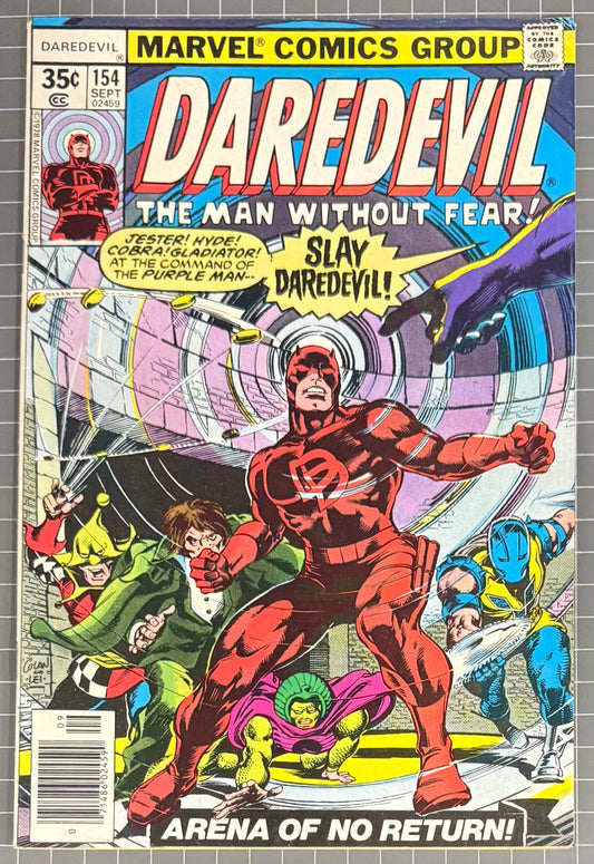 DAREDEVIL #154 [MARVEL COMICS] NEWSSTAND 1978 FN/VF