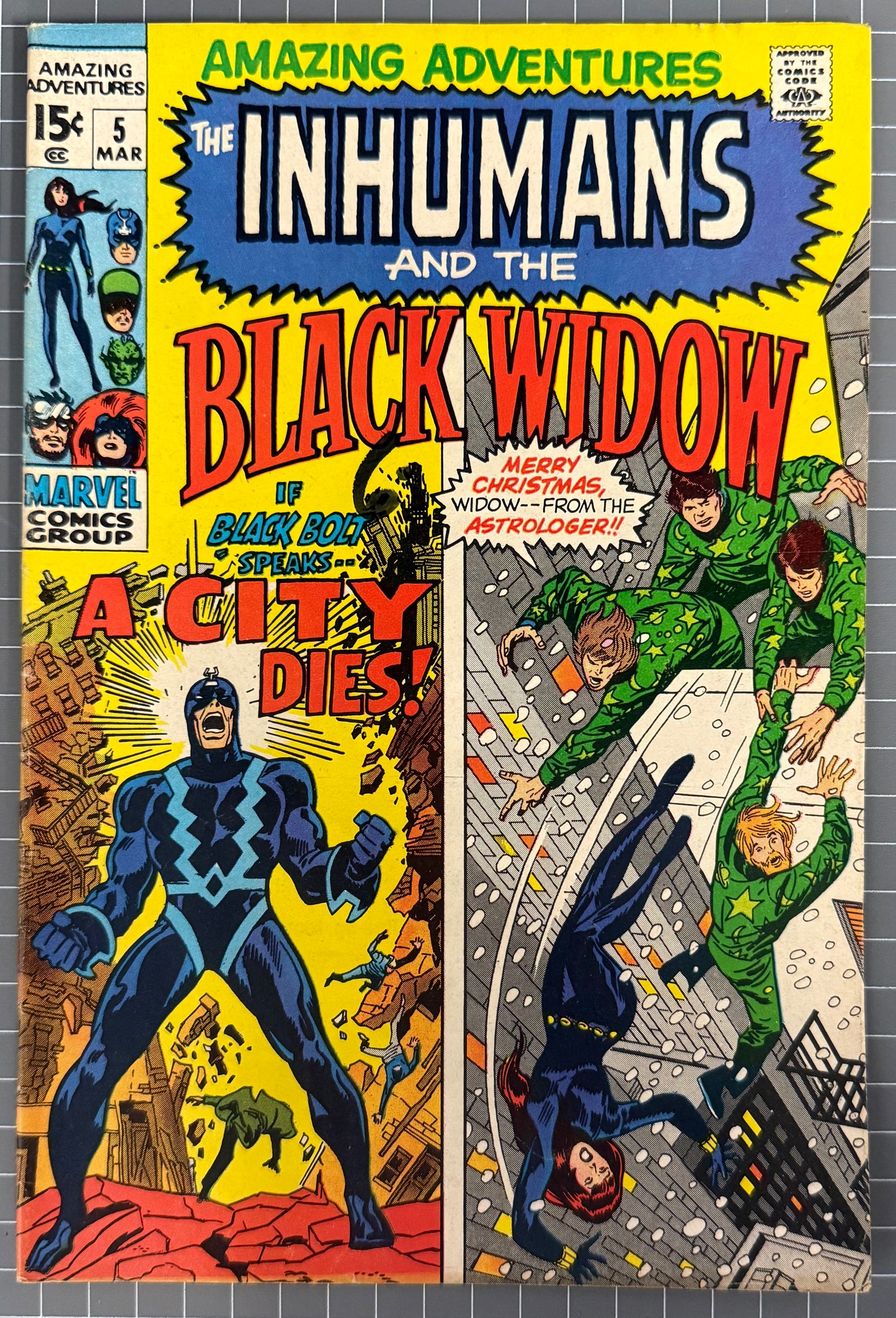 AMAZING ADVENTURES #5 [MARVEL COMICS] *INHUMANS & BLACK WIDOW* 1971 VG/FN