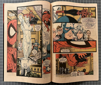 🔑 THE AMAZING SPIDER-MAN #323 [MARVEL COMICS] NEWSSTAND *1ST APP. SOLO* 1989 FN