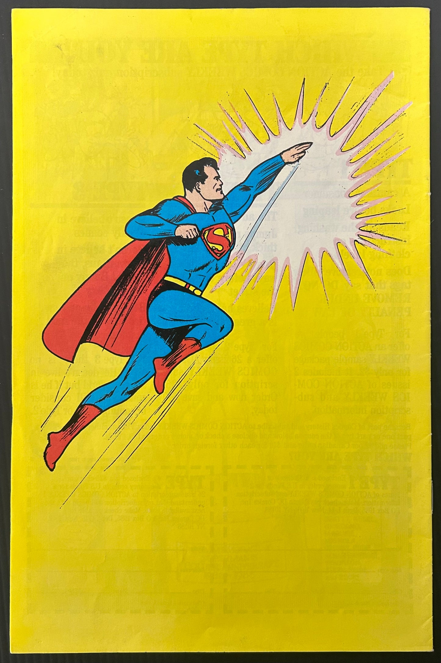 🔑 ACTION COMICS #1 [DC COMICS] DIRECT *REPRINT 1ST APP. SUPERMAN* 1988 FN/VF