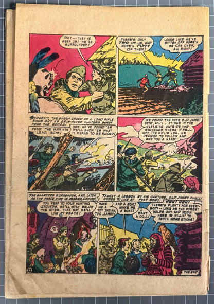 DAVY CROCKETT AND THE FRONTIER FIGHTERS #12 [COLOUR COMICS] AUSTRALIAN 1956