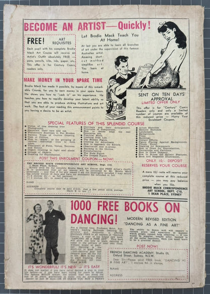 🔑 CENTURY THE 100 PAGE COMIC MONTHLY #12 [COLOUR COMICS] AUSTRALIAN DC 1957